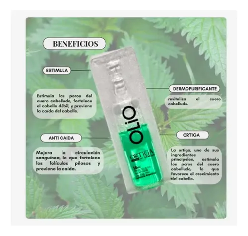 Ampolla Capilar Olio Ortiga Caida Del Cabello X 12
