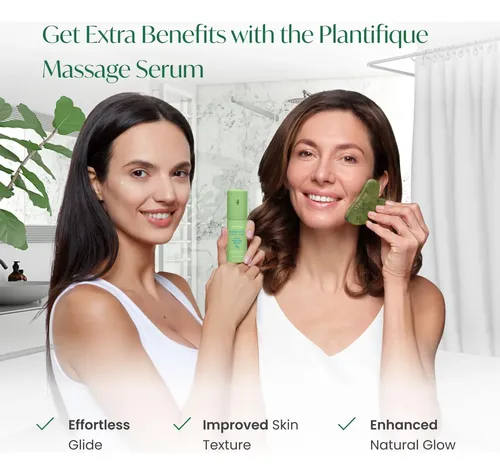 Masajeador Facial Gua Sha Plantifique Jade Esculpir Rostro