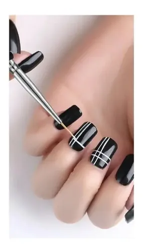 Kit Decoracion Uñas De 15 Pinceles Para Nail Art Esculpidas!