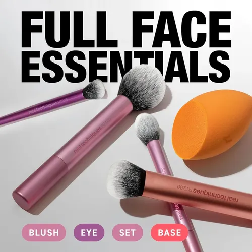 Set 6 Brochas Y Esponjas De Maquillaje Portátil