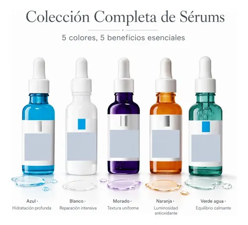 Kit Sérum B5 B3 Vitamina C Hialurónico Exfoliante