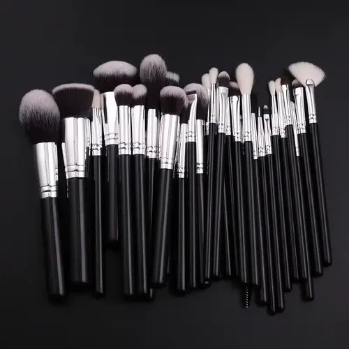 Brochas De Maquillaje 12 Piezas Con Estuche
