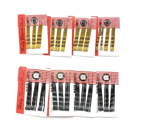 Hebillas Invisible Horquilla Pelo X 24 Blister Negro Y Rubio