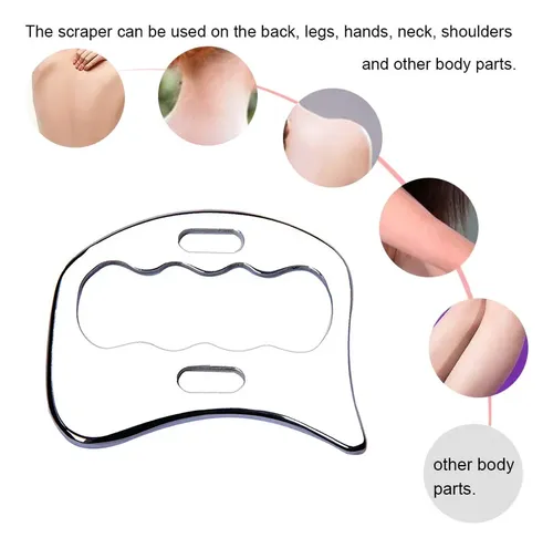 Espátula Para Raspar Fascias Gua Sha Muscle, Acero Inoxidabl D Type