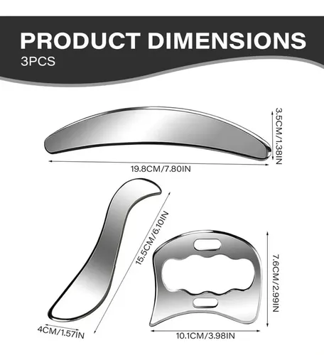 . A Cf. Gua Sha Acero Inoxidable Herramientas Fisioterapia .
