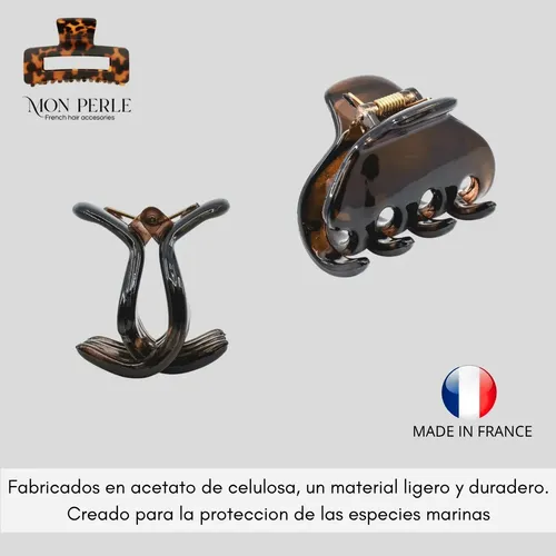 Broche Pelo Frances Media Colita Hebillas Ganchos Franceses Carey