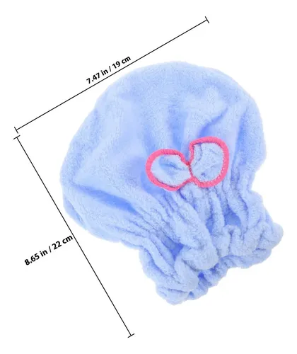 Gorro De Microfibra Para Secar Cabello Rápido En Baño