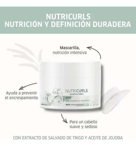 Mascara Nutricurls Rulos Wella X 150 Ml
