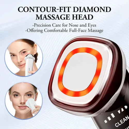 Antimasajeador Facial Lephoton 1 Con Microcorriente 4 Pulgad