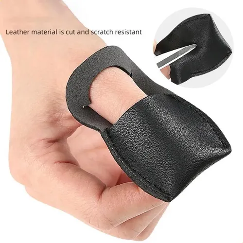 Protector De Pulgar De Cuero Duradero Para Tallar En Jardine