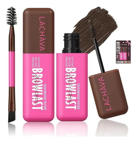 Gel Para Cejas Tintado 2 En 1 Pudaier Negro Marrón 0.21 Fl