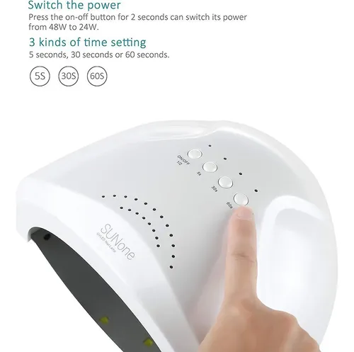 Kit De Esmalte En Gel Y Lámpara Uv Led 48w Vishine Sunone