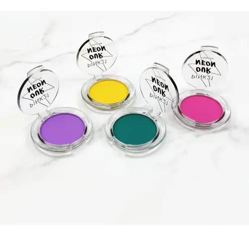 Set 8 Paletas De Sombras De Ojos Fluo Neon Pink 21
