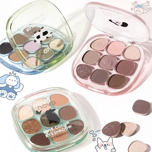 Paleta X9 Sombras De Ojos Animalitos Cute Novo