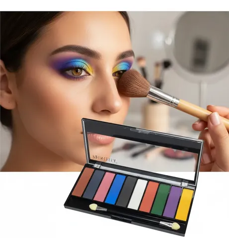 Set De Paletas De Sombras Satinadas Y Mate Combo X 3 Palette