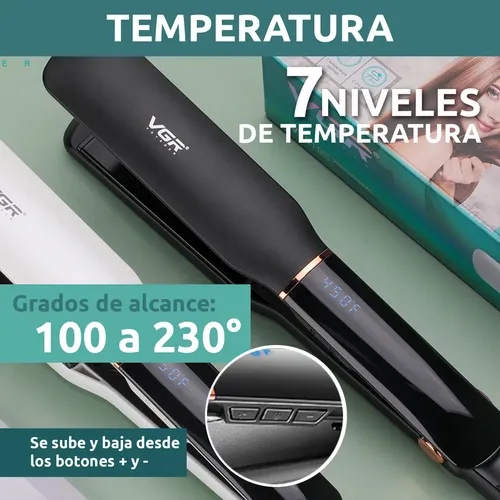 Planchita De Pelo Profesional Vgr V-519s Cerámica 230°c Blanco