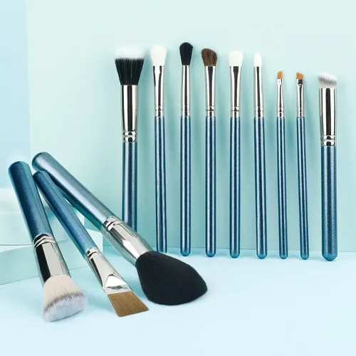 Juego De 12 Brochas De Maquillaje For Niña Y Mujer.