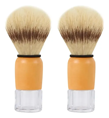 Genixart Cepillo De Afeitar Con Cerdas Y Mango De Madera