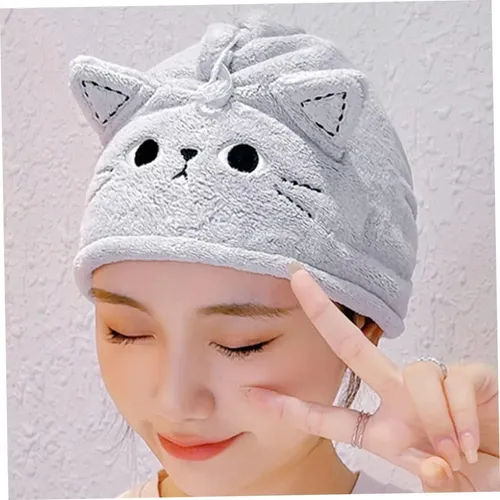 Gorro De Ducha Para Cabello Seco, Toalla De Baño De Salón