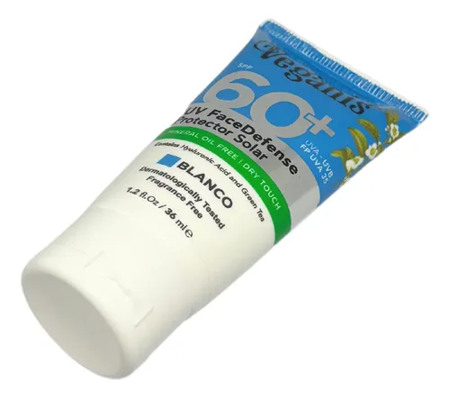 Protector Solar Facial Spf 60 Blanco Toque Seco 36ml Veganis