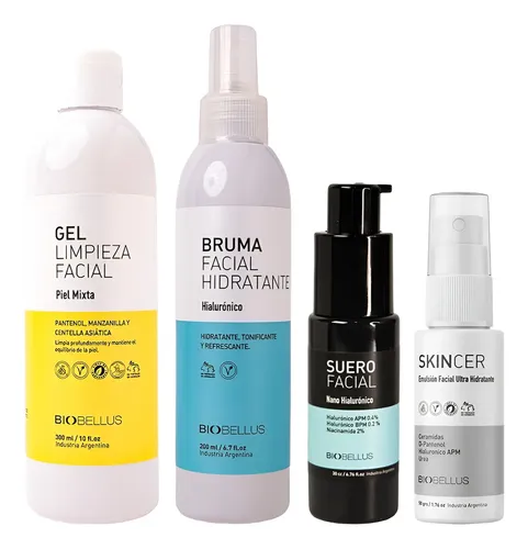 Skincare Biobellus Facial Piel Mixta Rutina Diaria Profunda