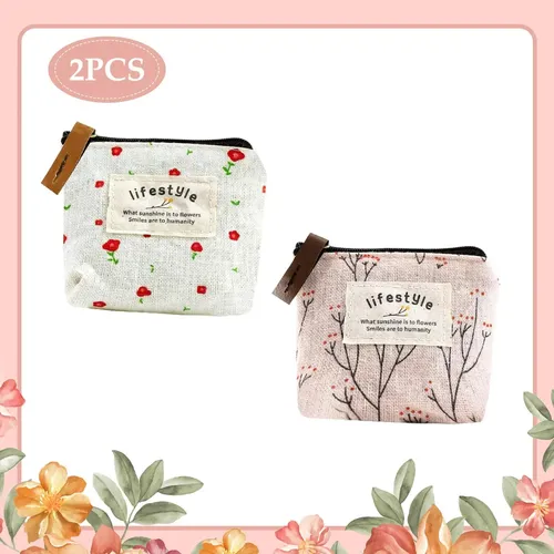 2 Bolsas De Maquillaje Pequeñas, Bolsa Organizadora En Forma