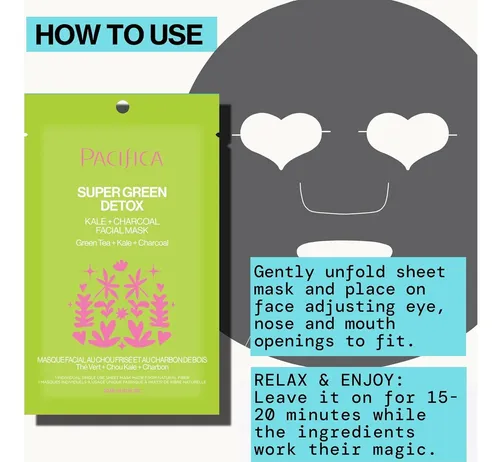 Mascarilla Detox Verde Pacifica 1 Uds