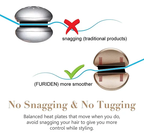 Plancha Para El Cabello Furiden, Profesional, De Cerámica