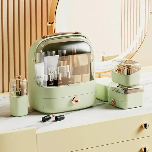 Organizador De Cosméticos – Transportable Color Verde
