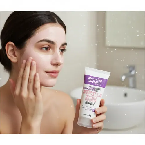 Clearskin Mascarilla Facial Arcilla Rosada Para Piel Mixta