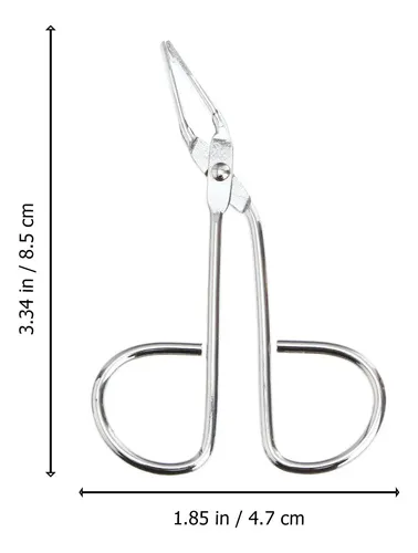 Stainless Steel Eyebrow Tweezer Silver Color For Grooming