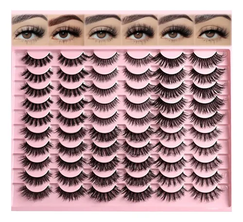 Pestañas Postizas Farred 6 Estilos 30 Pares Eye-lashes
