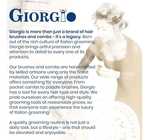 Peines De Dientes Anchos Giorgio G51 Para Cabello Grueso Y