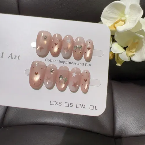 Calidad Superior Parche For Uñas En Polvo Desnudo Love Star