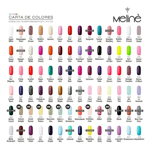 Meliné Kit Francesita Via Lactea Blanco Base Top Coat 3c