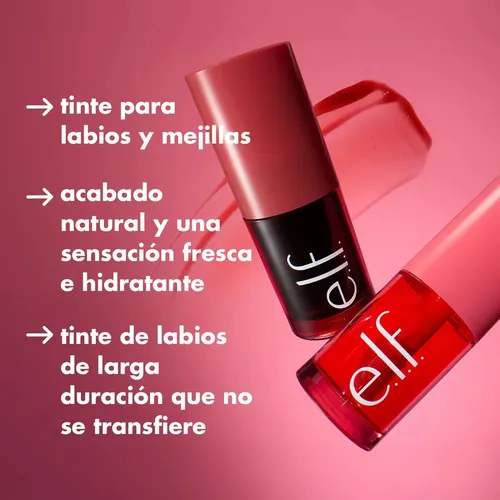 Elf | Sheer For It Blush Tint | Tinta De Mejillas Y Labios Tono Del Maquillaje Left On Red