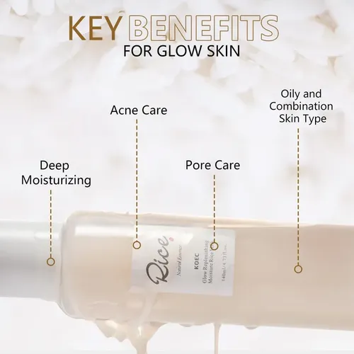 Tónico Facial De Arroz Glow Replenishing 140ml. Koec