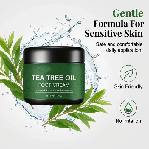 1. Crema For Pies Con Aceite De Árbol De Té, Crema For Pies