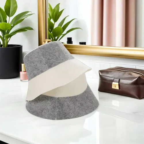 Gorro De Sauna De 2 Piezas: Gorro De Sauna Para Mujer Para Proteger El Cabello – Spa As Shown 28.00×22.00×22.00cm