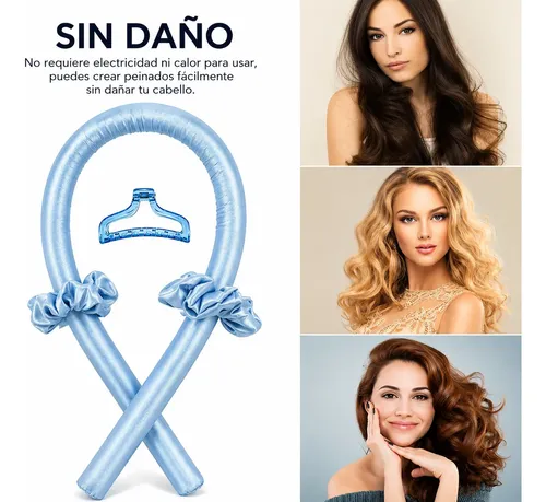 Modelador Buclera De Pelo Sin Calor Antifrizz Onduladora