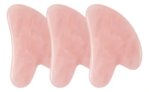 Mesa C* C# Natural Rose Gua Sha Para Masaje Facial, De C