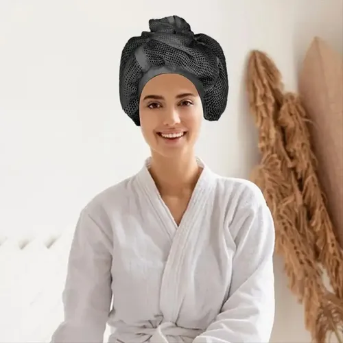 Gorros Para Secar El Cabello Rizado, Gorro De Ducha, Red Aju