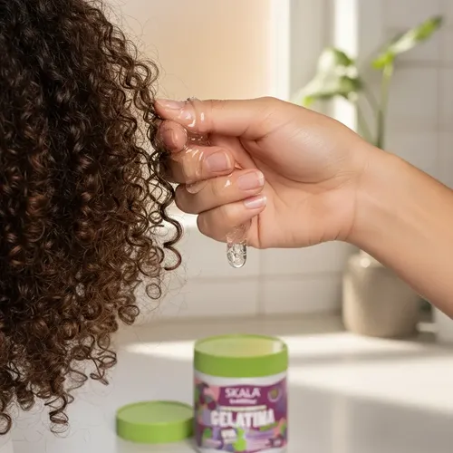 Gelatina Skala Uva Frutastica Gel Anti Frizz Apta Curly