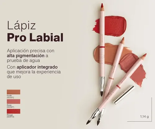 Lápiz Pro Labial Natura Una A Prueba De Agua