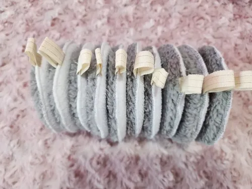Pad Desmaquillante Facial Toalla Microfibra Lavable X25 Gris