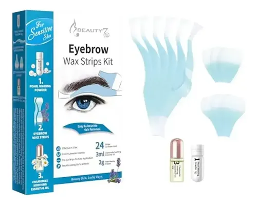 Tiras De Cera Para Cejas Sensibles Beauty7 Para Hombre, Depi