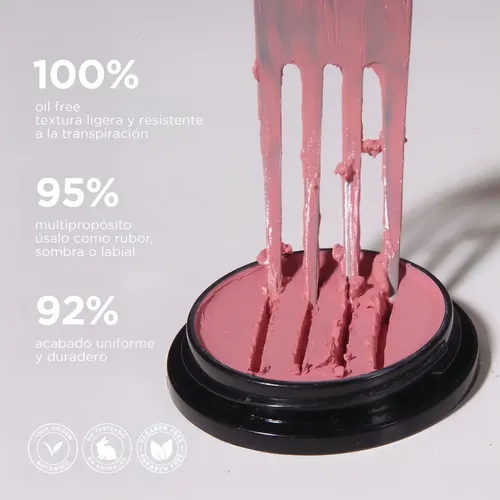 Rubor Cremoso Multifuncional Regina Rosa Dulce Sombra Contour