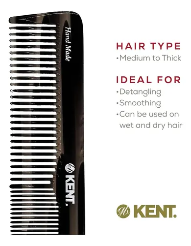 Dientes Finos Y Anchos De Grafito Negro Comb Kent 16t
