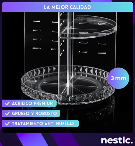 Organizador De Cosméticos Giratorio Maquillaje Crema Perfume