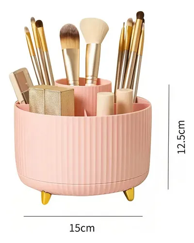 Organizador Giratorio 360° Para Maquillaje De Escritorio